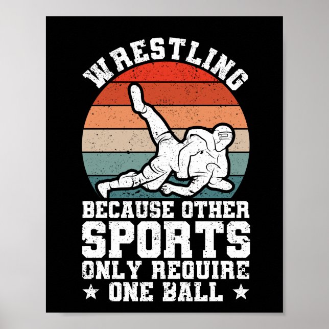Poster Lutte, parce que pour d'autres sports seulement un (Devant)