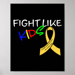 Poster Lutter comme les enfants Mois de sensibilisation a