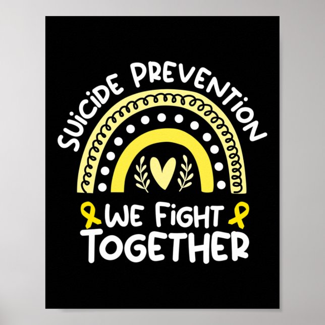 Poster Lutter Conjointement Contre La Prévention Du Suici (Devant)
