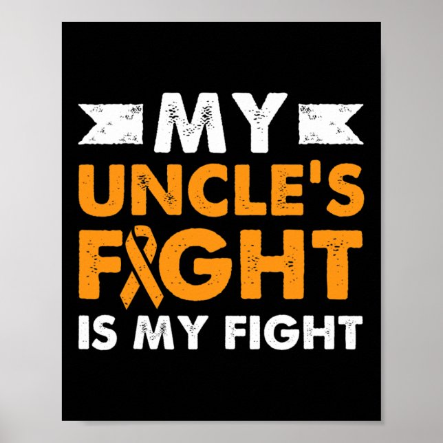 Poster Lutter contre la leucémie chez mon oncle et lutter (Devant)