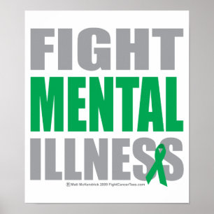 Poster Lutter contre la maladie mentale