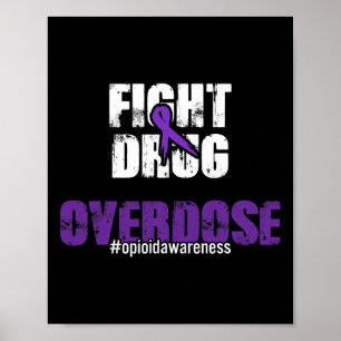 Poster Lutter contre la surdose de drogue Sensibilisation