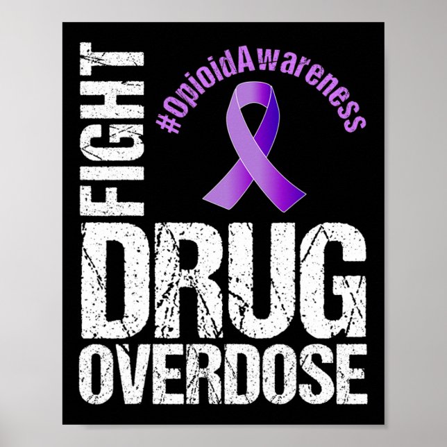 Poster Lutter contre la surdose de drogue Sensibilisation (Devant)