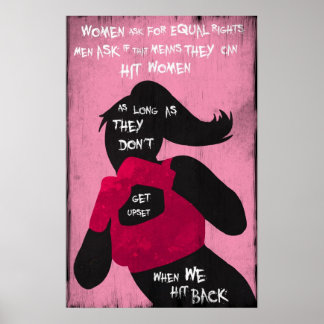 Poster Lutter contre l'affiche féministe