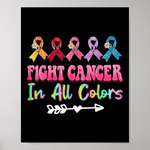 Poster Lutter contre le cancer dans toutes les couleurs S