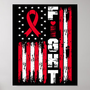 Poster Lutter contre le cancer du sang Sensibilisation Pa
