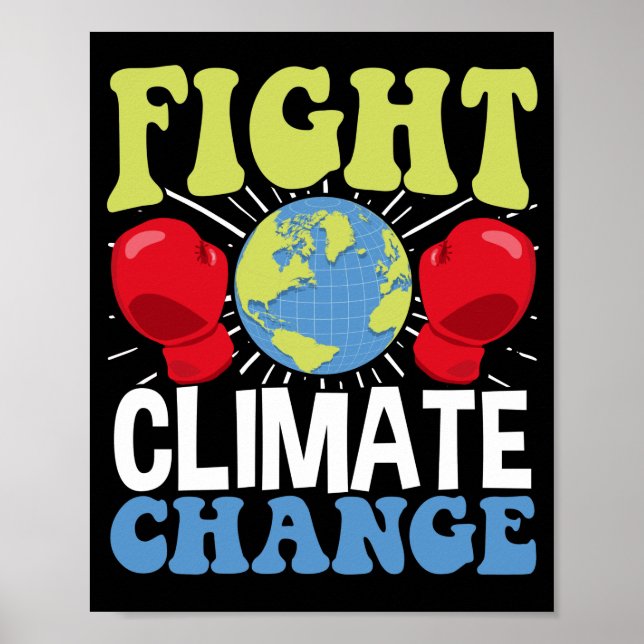 Poster Lutter contre le Jour des terres du changement cli (Devant)