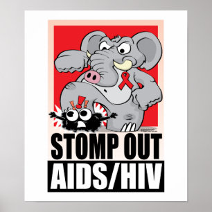 Poster Lutter contre le sida et le VIH