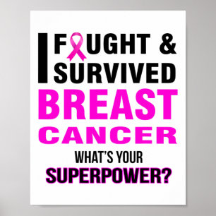 Poster Lutter Et Survivre Cancer Du Sein T Chemises