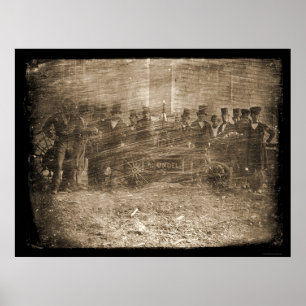 Poster Luttes contre les incendies Daguerreotype 1850