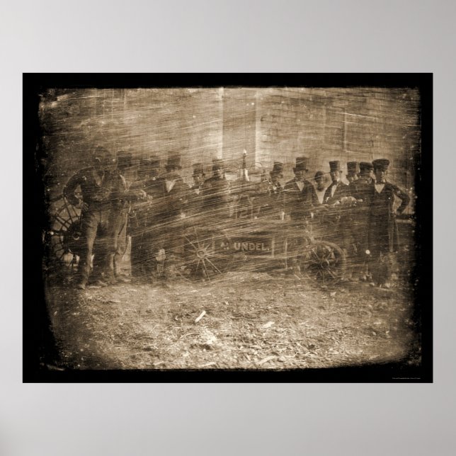 Poster Luttes contre les incendies Daguerreotype 1850 (Devant)
