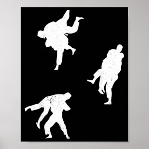 Poster lutteur de Jiu Jitsu brésilien - Jiu Jitsu martial