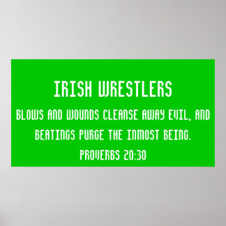Poster Lutteur irlandais