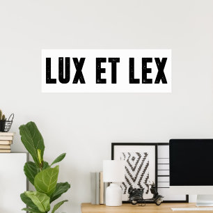 Poster lux et lex
