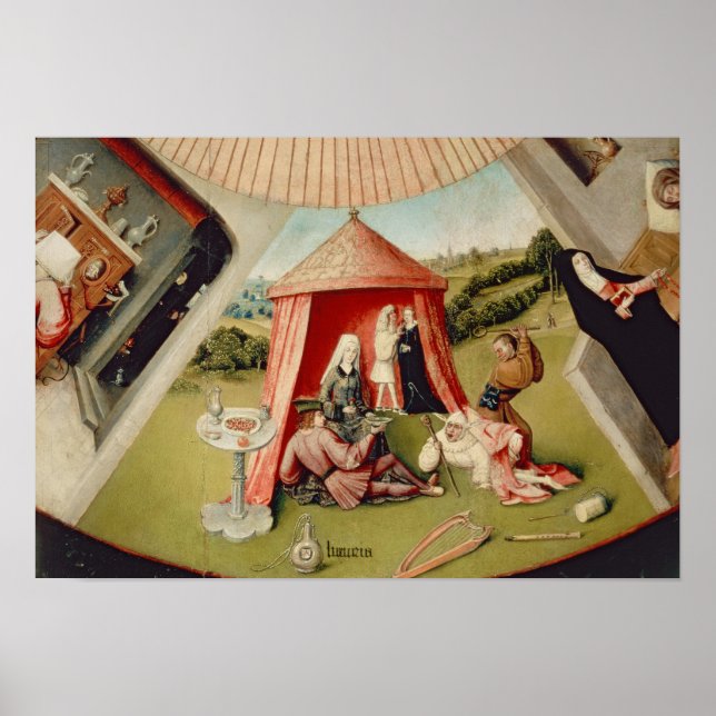 Poster Luxe, détail de La Table des Sept (Devant)