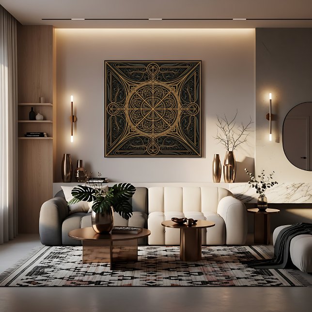 Poster Luxe Géométrique (Créateur téléchargé)