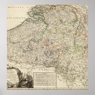 Poster Luxembourg, Belgique