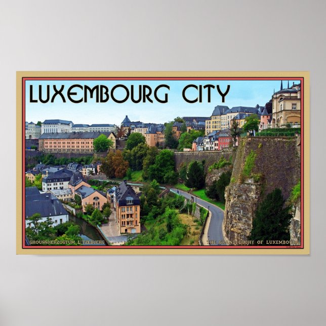 Poster Luxembourg City (Devant)