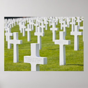 Poster Luxembourg, Hamm. Cimetière militaire américain