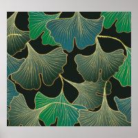 Luxueux or Ginkgo, art vintage.