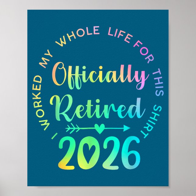Poster Ly Retired 2026 Funny Retirement For Women  (Devant)