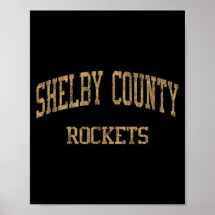 Poster Lycée de Shelby County Hs Shelbyville Ky Vintage