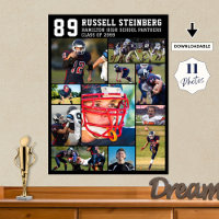 Lycée Sports Senior 11 Photo Collage Grad Fo