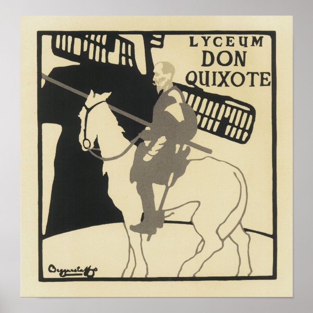 Poster Lyceum Don Quichotte, Le Beggarstaff (Devant)