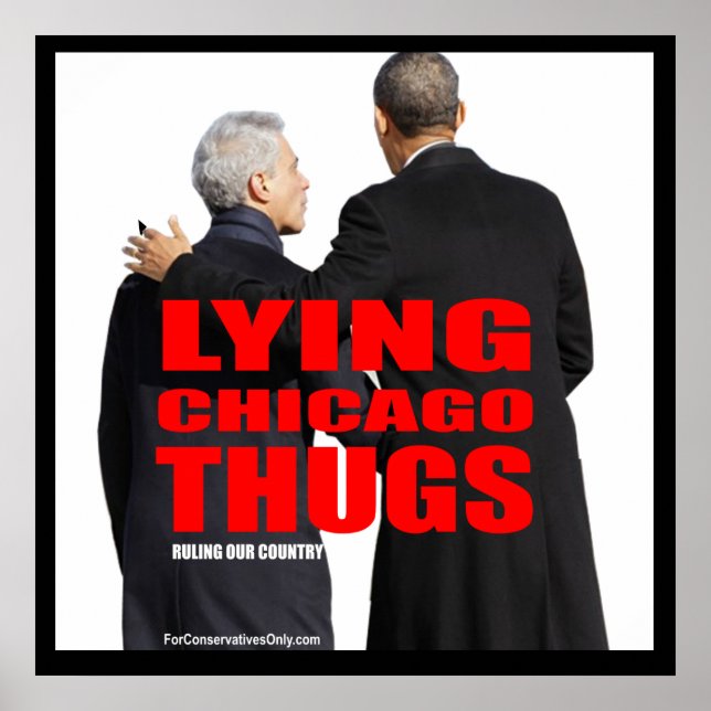 Poster Lying Chicago Thugs (Devant)