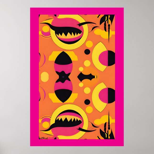 Poster Lying Flat or Flat Out Lying (Devant)