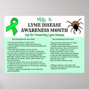 Poster Lyme Prévention de la maladie