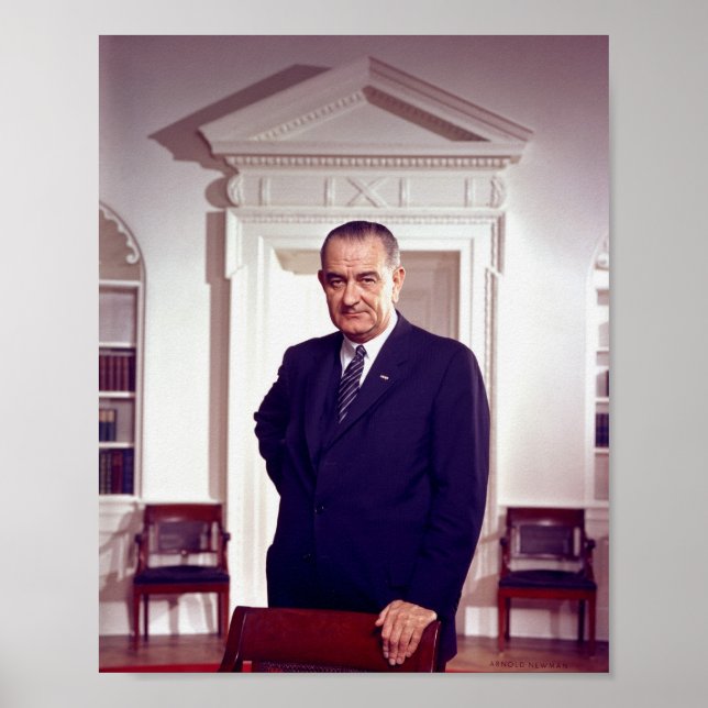 Poster Lyndon B Johnson (Devant)