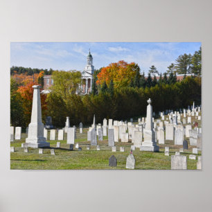 Poster Lyndon, Vermont, Cimetière