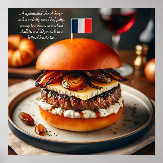 Poster Lyon Luxe Burger (Devant)