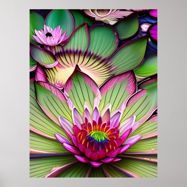 Poster Lys d'eau (Devant)