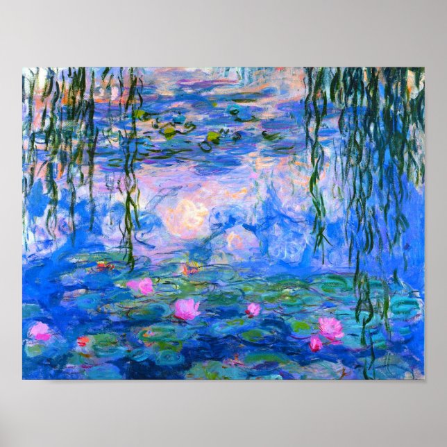 Poster Lys d'eau Claude Monet restaurés (Devant)
