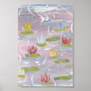 Poster Lys d'eau Imprimer, Papier d'affiche de valeur (Ma