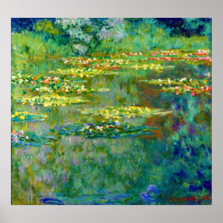 Poster Lys d'eau - Le Bassin des Nympheas par Monet