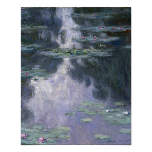 Poster Lys d'eau (Nympheas) Claude Monet Glossy