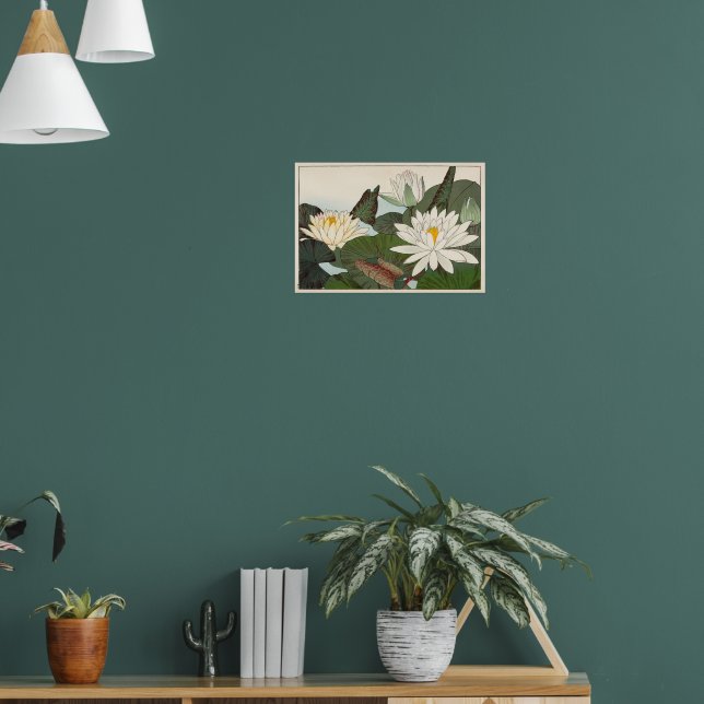 Poster Lys d'eau vintages japonais (Salon 1)