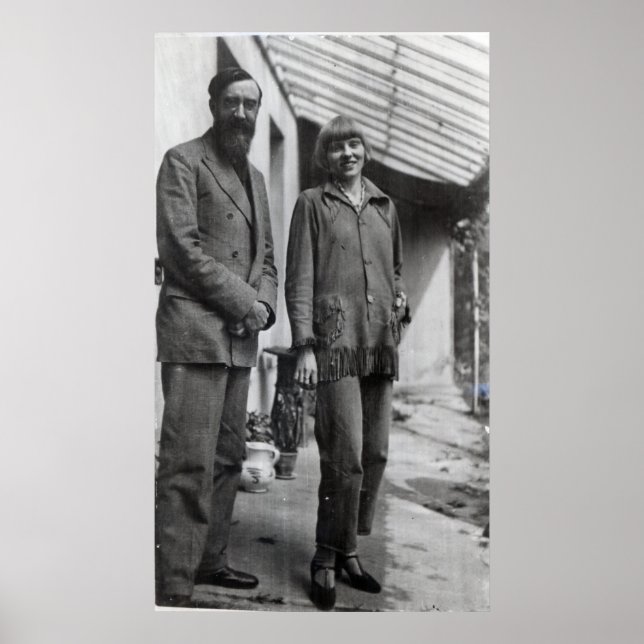 Poster Lytton Strachey et Iris Tree (Devant)