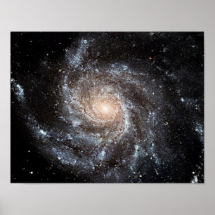 Poster M101 Pinwheel Spiral Galaxy NASA