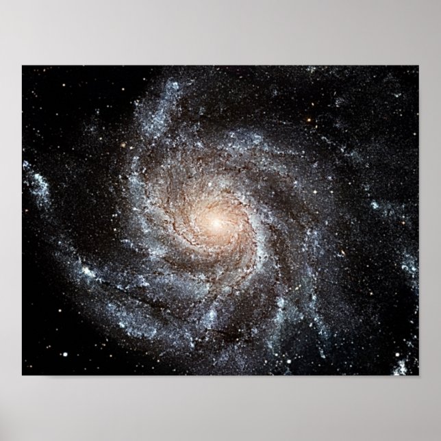 Poster M101 Pinwheel Spiral Galaxy NASA (Devant)