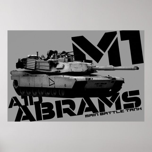 Poster M1 Abrams (Devant)