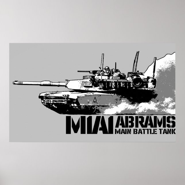 Poster M1 Abrams (Devant)