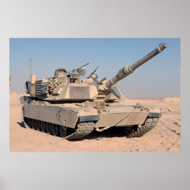 Poster M1A1 Abrams (Devant)