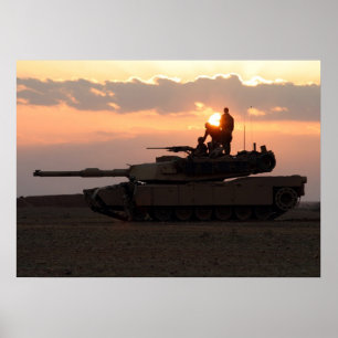 Poster M1A1 Abrams - char de combat principal