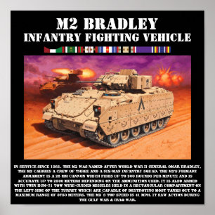Poster M2 Bradley Infantry Fighting Vehicle Imprimer
