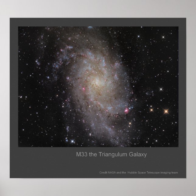 Poster M33 Le Triangulum Galaxy (Devant)