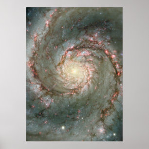 Poster M51 - Galaxie Spirale Whirlpool